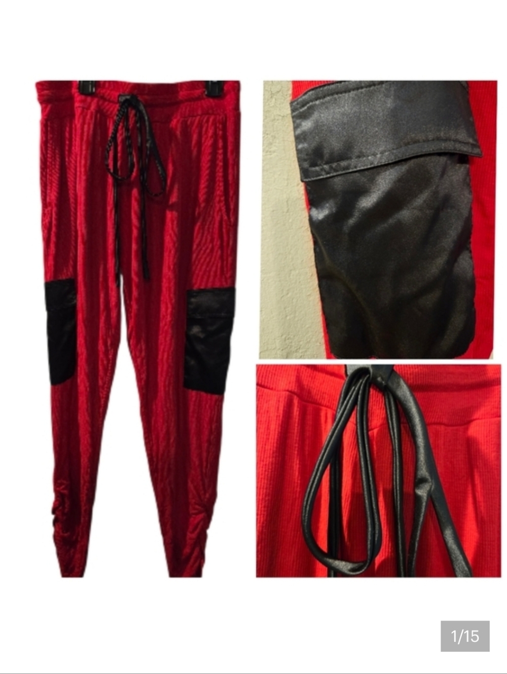 Michael Lauren Ribbed Cargo "joggers"